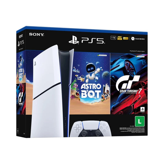 Consola PS5 PlayStation 5 Digital Sony Slim + AstroBot, GT7