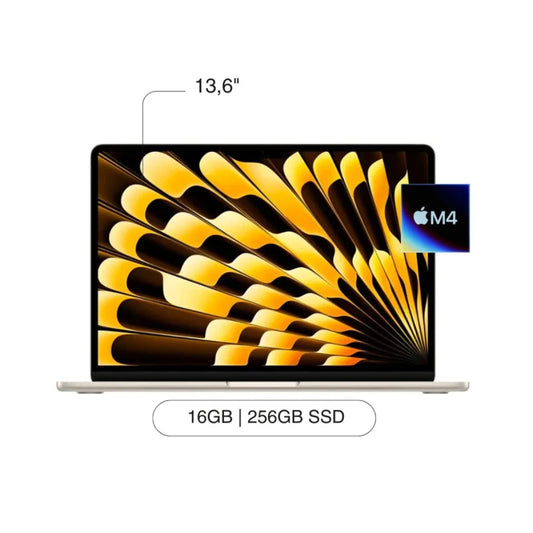 Notebook Apple Macbook Air MW0Y3LL M4 256GB 16GB 13,6" Star.