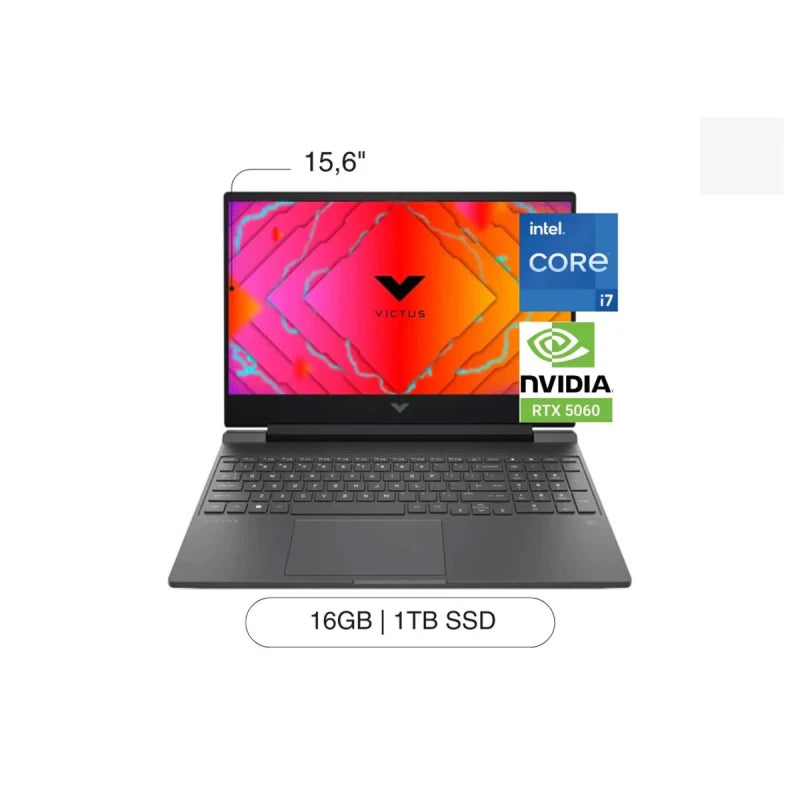 Notebook Gamer HP Victus 15-FA i7-13620H 1TB 16GB RTX 5060